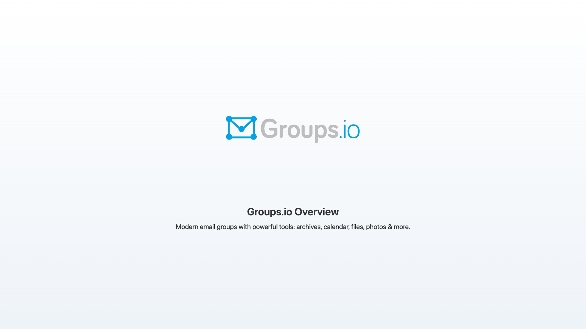 Groups.io overview video thumbnail